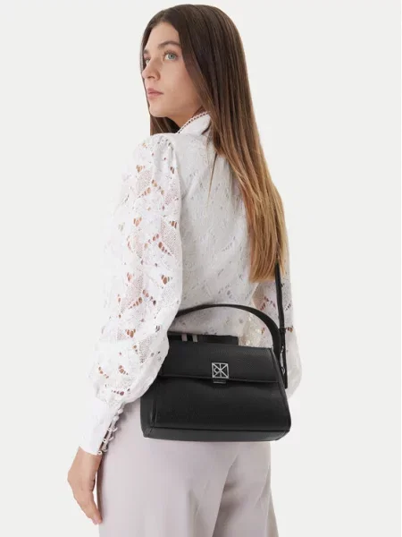 Calvin Klein crossbody kabelka dámska z imitácie kože čierna