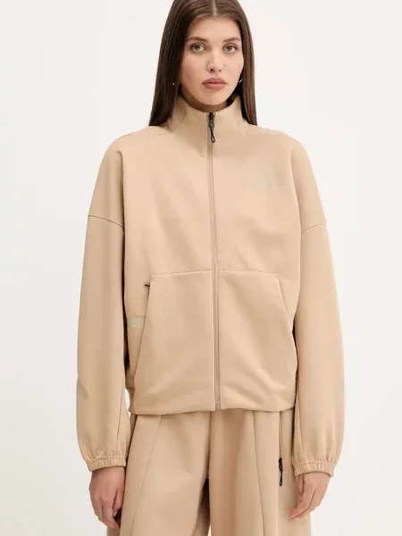 Adidas bluza x Z.N.E gładka brązowy