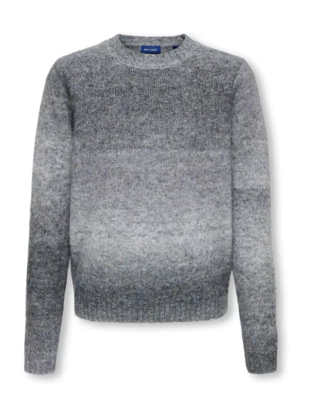 Only & Sons Junior Pulover OSJMACK / bazalt / deschis gri