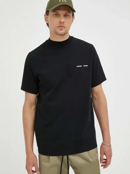 Majica Samsoe Samsoe glatki model crna