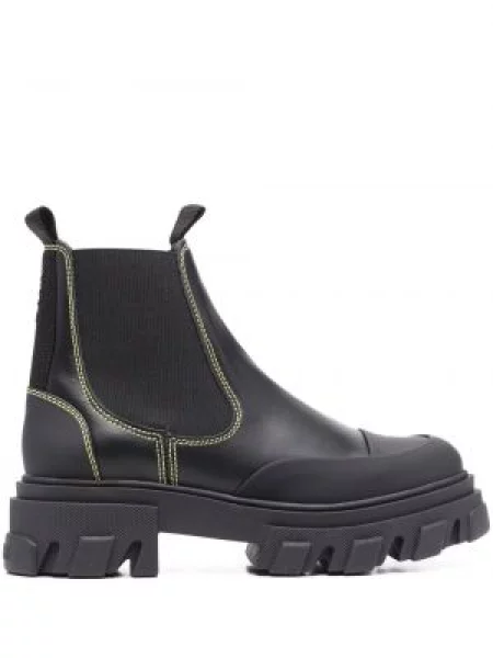 Botine chelsea Ganni chunky negru