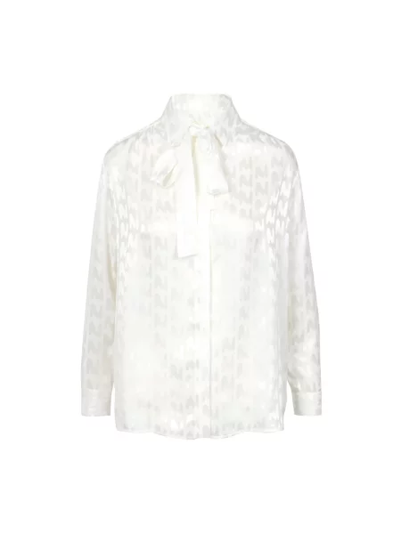 Satynowa koszula Msgm biała