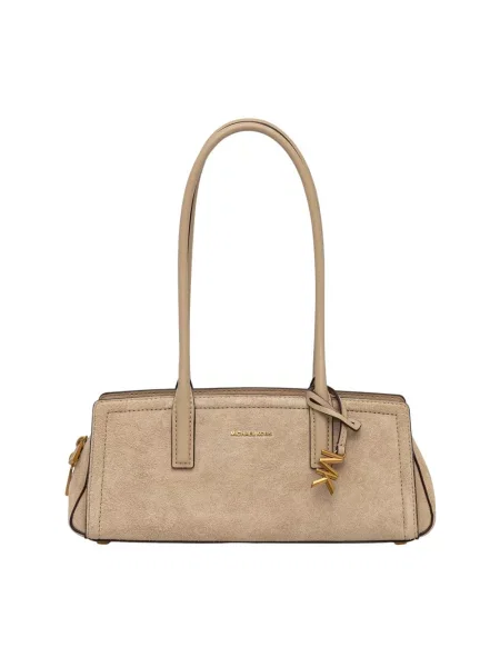 MICHAEL Michael Kors torebka bagietka zamszowa LAILA beżowa