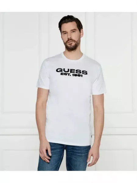 GUESS Tricou alb