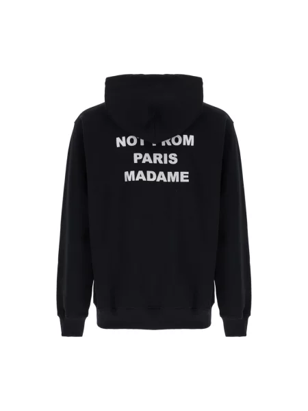 Bluza z kapturem Drole De Monsieur z kapturem z nadrukiem czarna