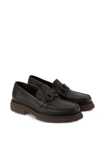 Pantofi loafer Ferragamo din piele maro