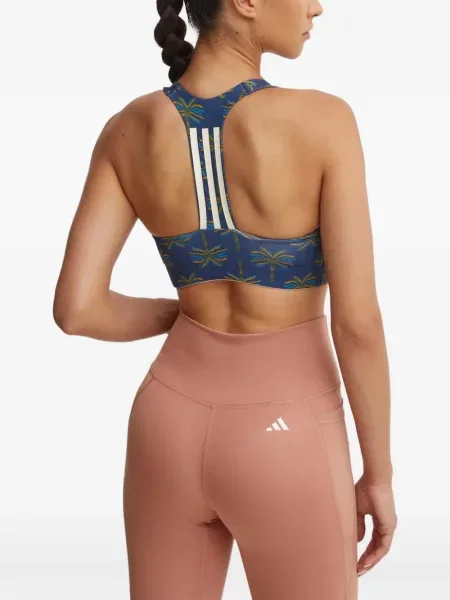 Lung papuci Adidas cu mâneci lungi cu dungi albastru