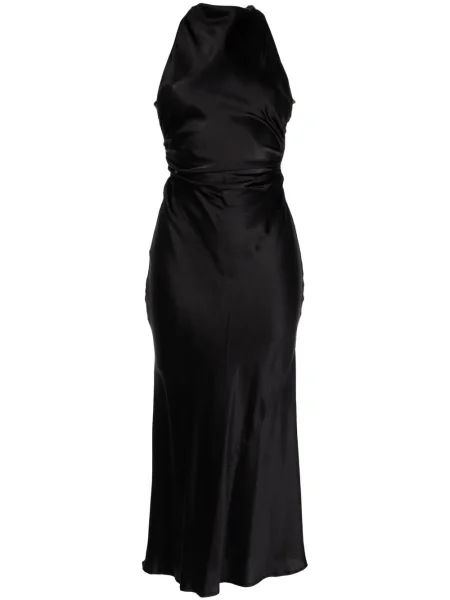 Rochie Reformation de mătase de costum negru