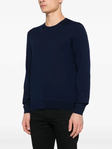 Tricou Tom Ford cu decolteu rotund albastru