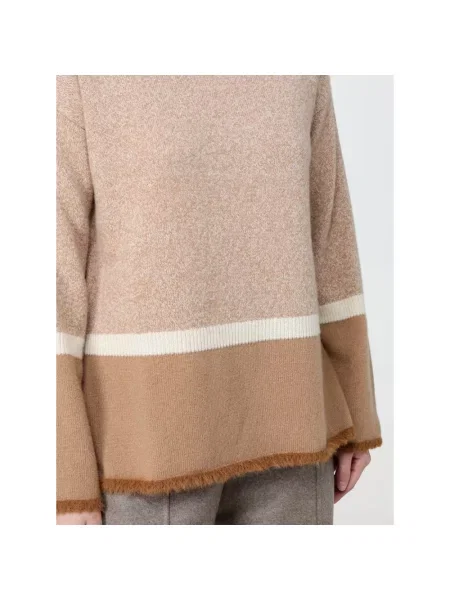 Sweter z golfem Kangra wełniany beżowy