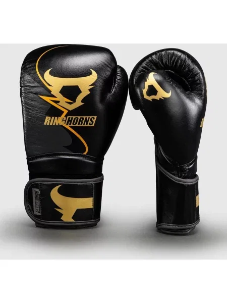 Rękawice Venum Ringhorns Charger Boxing czarno-złote 12 czarne