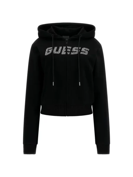 Stras hanorac cu glugă Guess negru