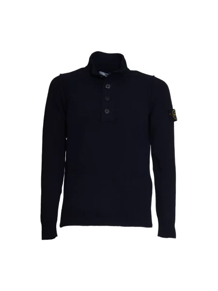 Sweter Stone Island z kamieniami niebieski