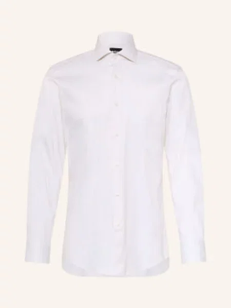 Boss Košile Hank Slim Fit krémová béžová
