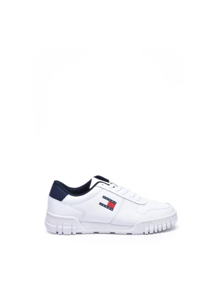 Sneakersy Tommy Jeans skórzane białe