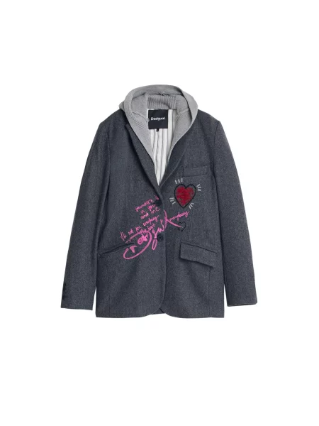 Desigual Sacou grafit / deschis / roz deschis gri
