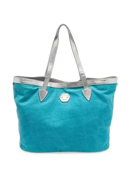 Geantă shopper Philipp Plein albastru