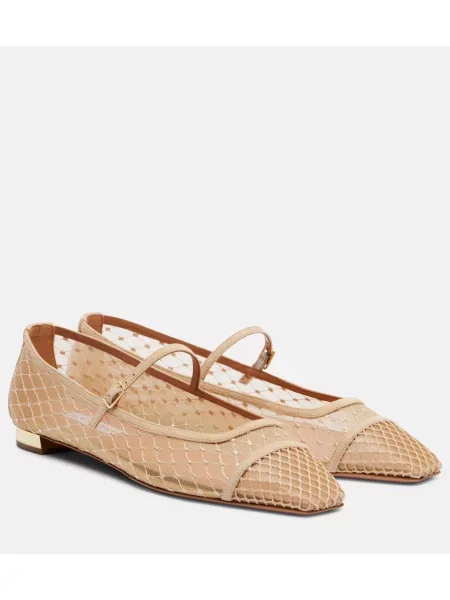 Salonarji Aquazzura iz semiša bež