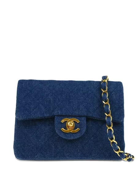 Klasická mini kabelka Chanel Pre-owned modrá