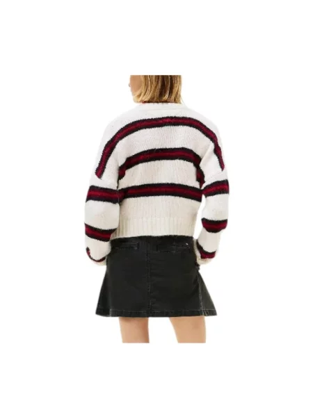 Kardigan Tommy Hilfiger z alpaki biały