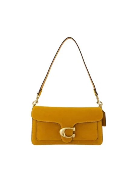 Coach torebka crossbody zamszowa Suade Tabby Shoulder Bag 26 brązowa
