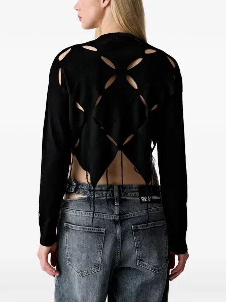 Lung top Karl Lagerfeld Jeans negru