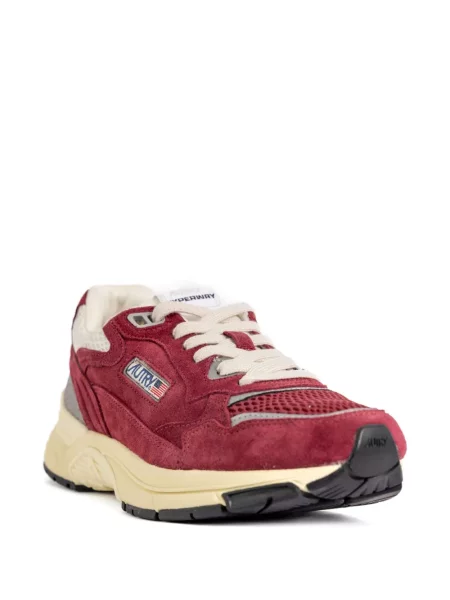 Sneakerși Autry din piele de căprioară roșu
