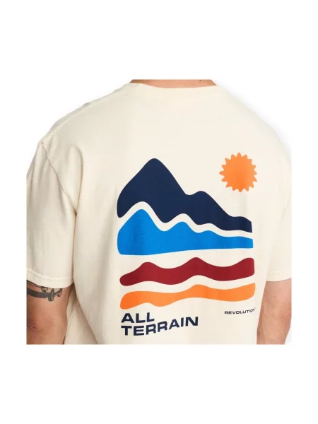 Tricou Revolution cu imagine melange alb