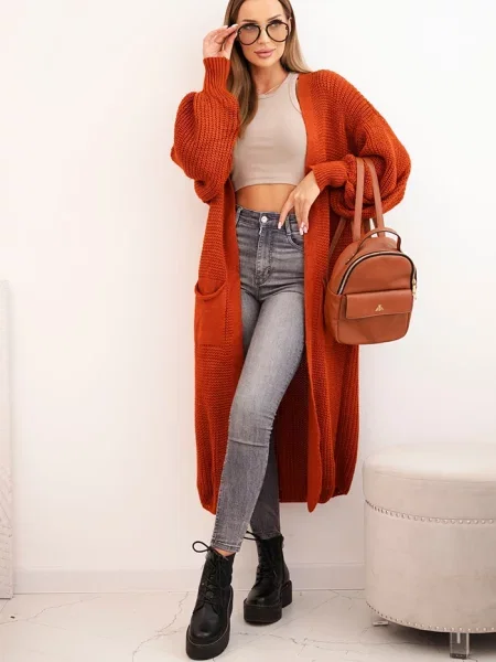 Cardigan Kesi Włoski lung negru