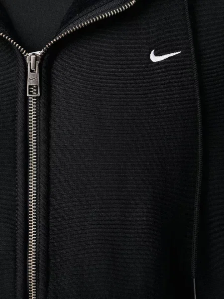 Fleece cipzáras melegítő felső Nike fekete
