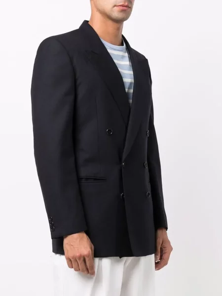 Dvouřadé sako Pierre Cardin Pre-owned modré