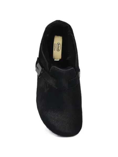 Papuci tip mules Scholl negru
