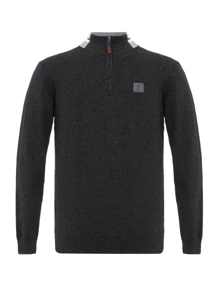 Jacey Quinn Pulover Edgar antracit / pegasto siva bela