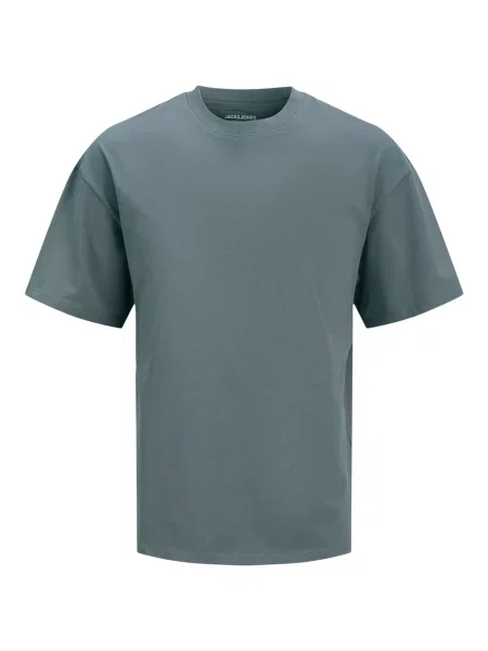 JACK & JONES Tričko JJHUGO béžová / čadičová biela