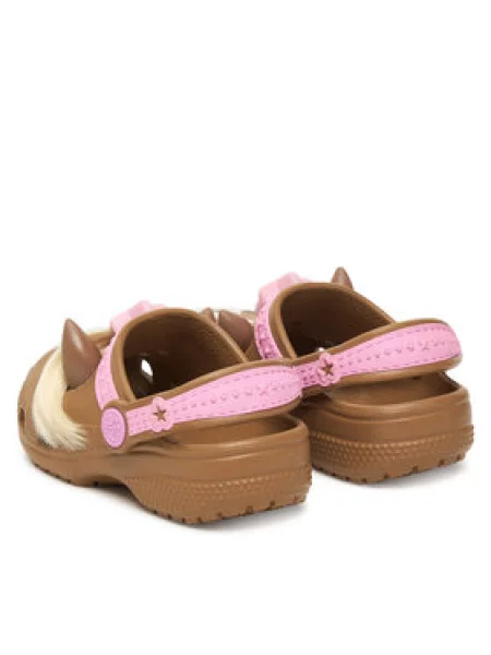 Crocs Šlepetės Toddler Classic IAM Horse Clog ruda