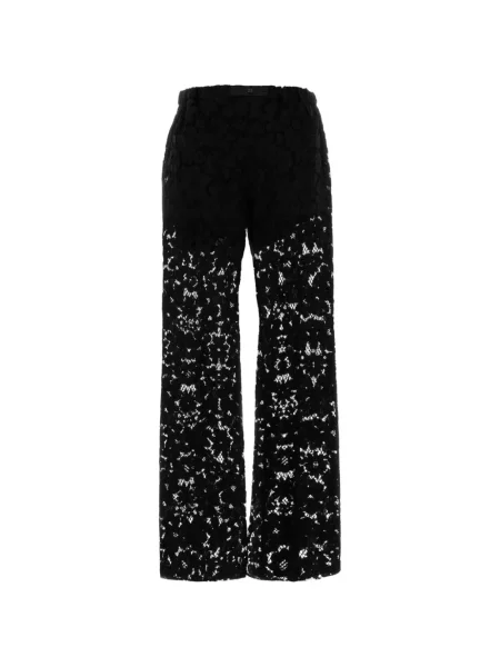 Pantaloni Fendi din dantelă negru