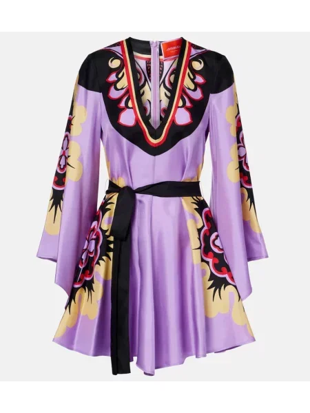 Rochie La Doublej de mătase violet