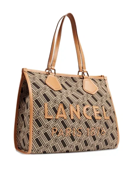 Кожена кожена чанта Lancel