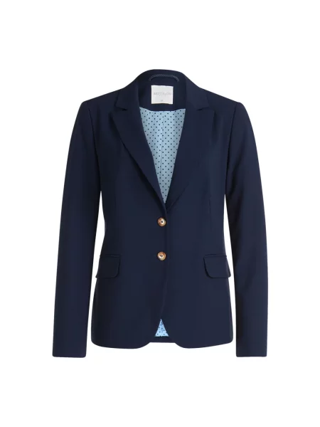 Marynarka Betty & Co klasyczna w jednolitym kolorze niebieska