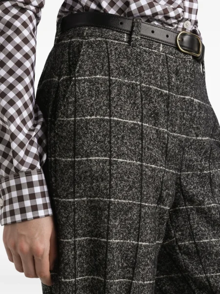 Pantaloni Dolce & Gabbana în carouri negru