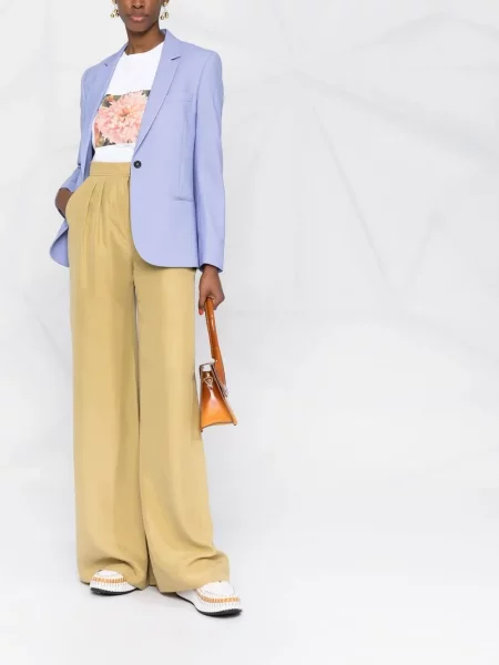 Pantaloni Alberta Ferretti de mătase