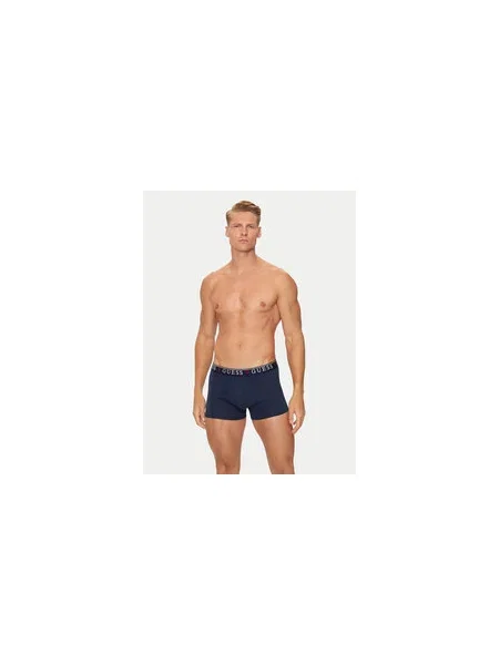 GUESS Boxeralsók BRIAN kék / világosszürke / fekete / fehér szürke