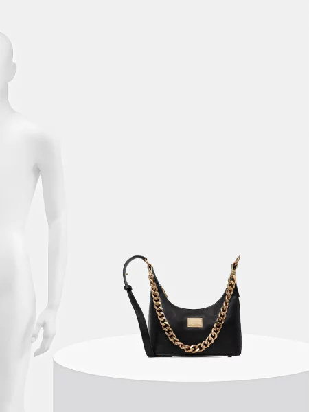 Шкіряна сумочка Marciano by Guess чорний