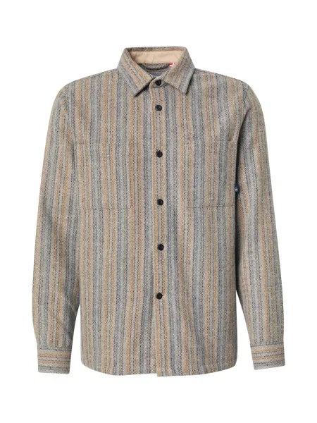 Kronstadt Košulja Davenport / devine dlake camel / crno plava / siva bež