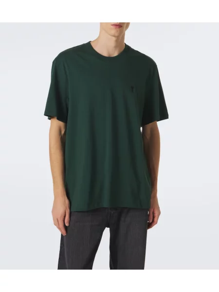 Tricou Ami Paris din jerseu verde