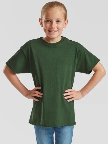 Tricou copii Fruit Of The Loom verde