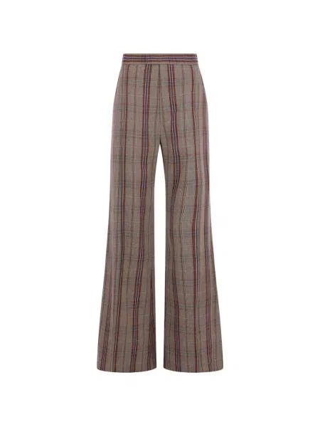Pantaloni Vivienne Westwood în carouri maro