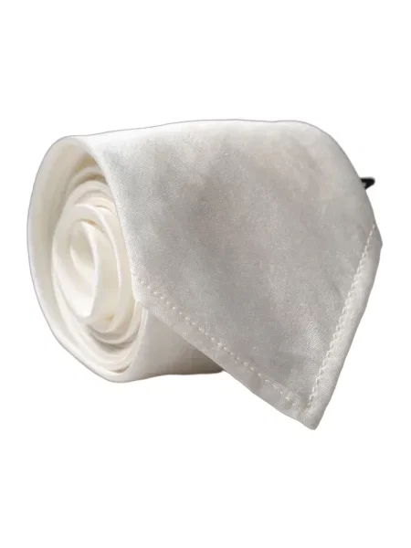 Krawat Dolce And Gabbana biały