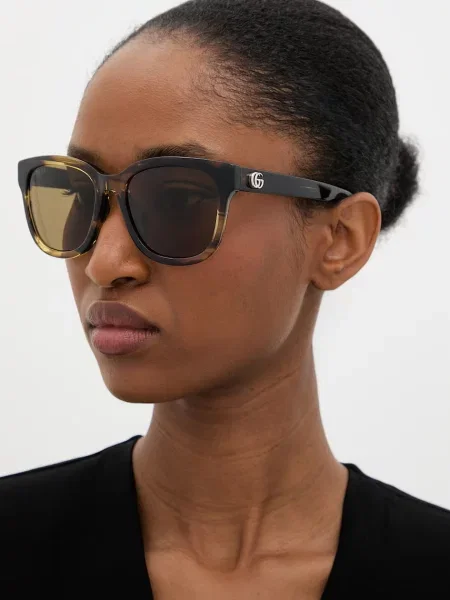 Gucci Ochelari de soare Wayfarer femei maro