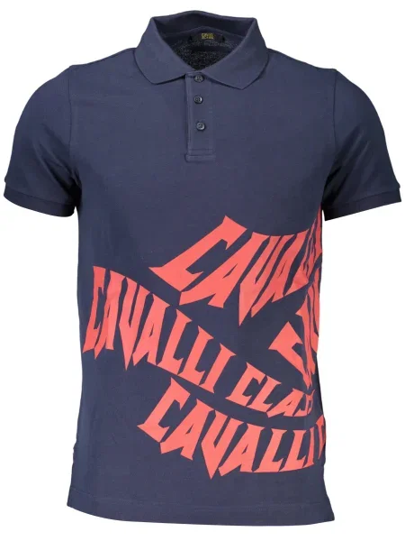 Polo Cavalli Class cu mâneci scurte albastru
